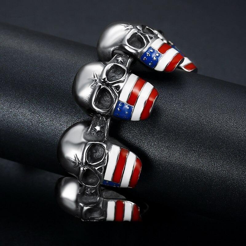 Bracciale teschio vintage