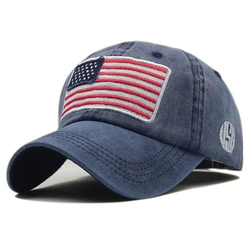 Cappellino vintage con bandiera americana