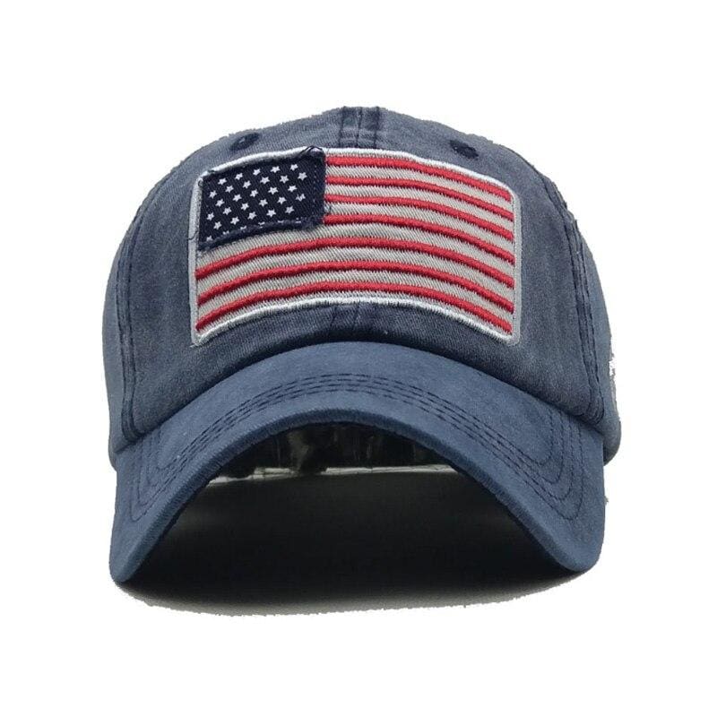 Cappellino vintage con bandiera americana