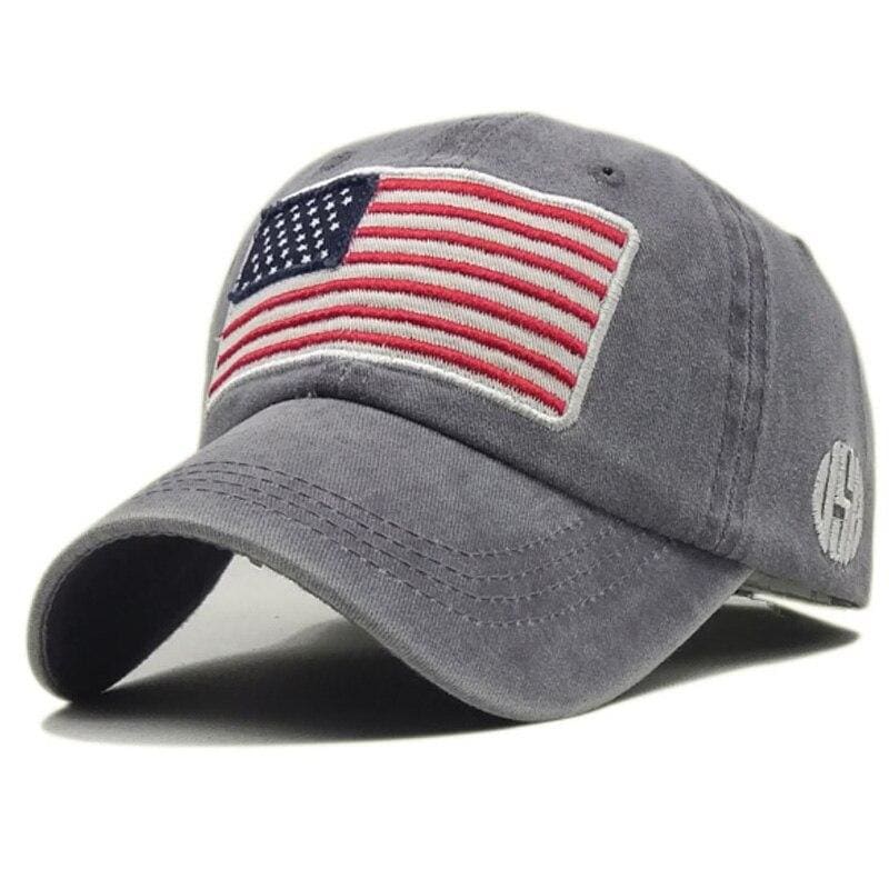 Cappellino vintage con bandiera americana