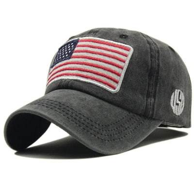 Cappellino vintage con bandiera americana