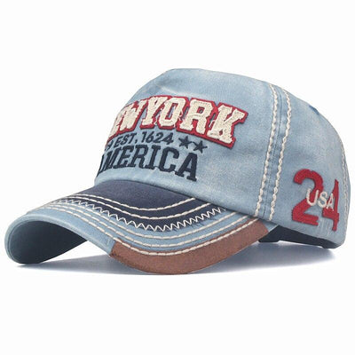 Cappellino vintage New York rosso e nero