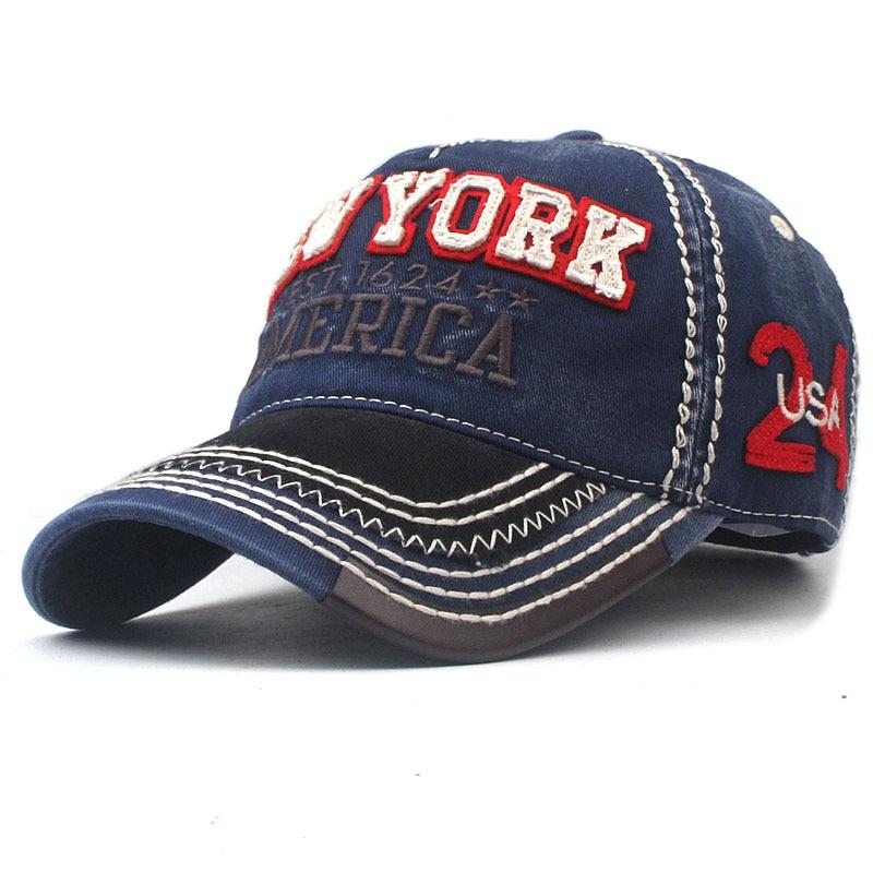 Cappellino vintage New York rosso e nero