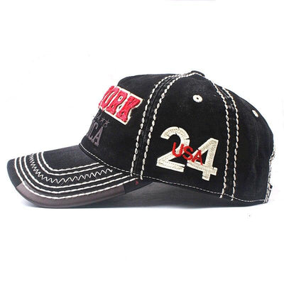 Cappellino vintage New York rosso e nero