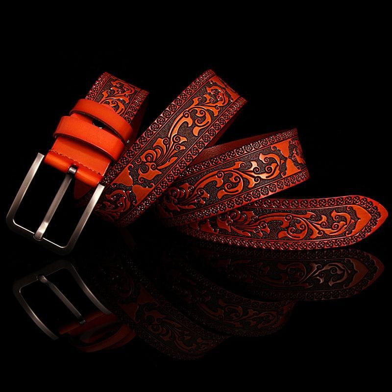 Cintura vintage con fibbia da cowboy