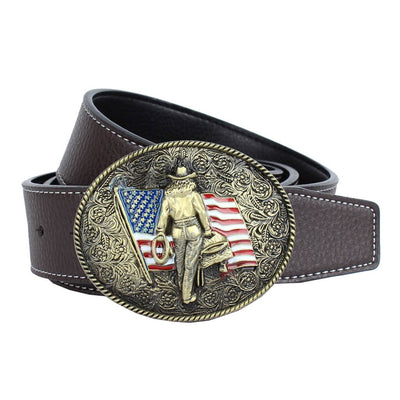 Cintura vintage con bandiera americana