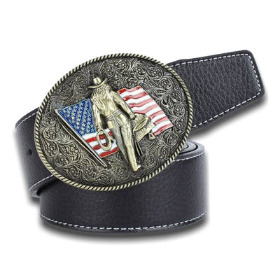 Cintura vintage con bandiera americana