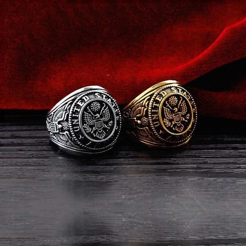 Anello con sigillo vintage Marine Nationale