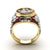 Anello con sigillo USA vintage