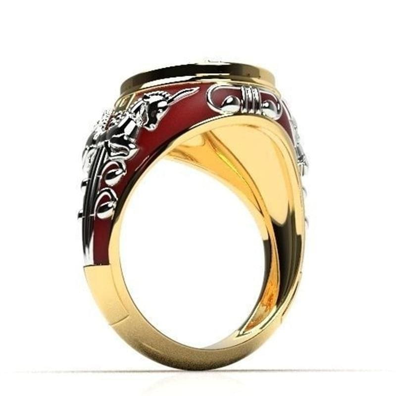 Anello con sigillo USA vintage