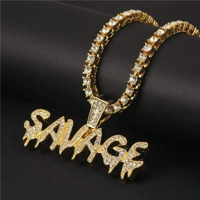 Collana vintage Bling Bling Rap