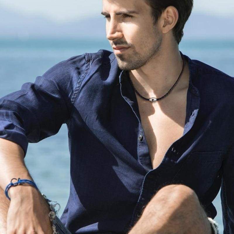 Collana Hippie Chic vintage da uomo