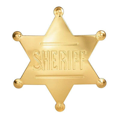 Distintivo dello sceriffo cowboy vintage