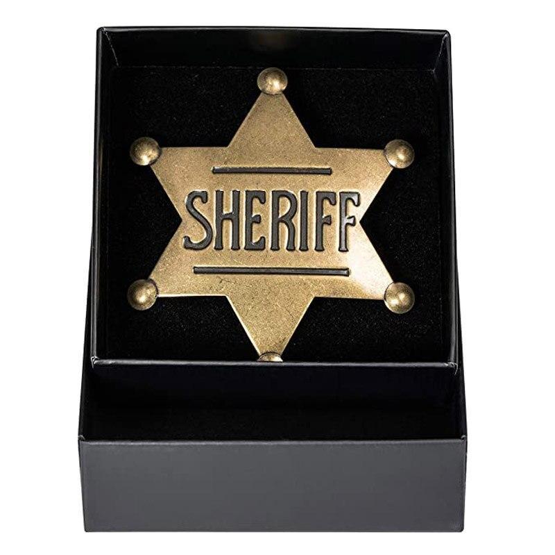 Distintivo dello sceriffo cowboy vintage