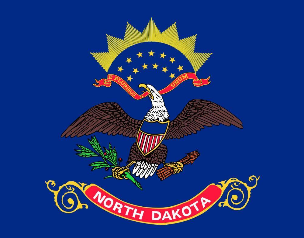 Bandiera Vintage del Dakota del Nord