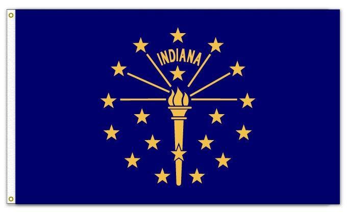 Bandiera dell'Indiana Vintage