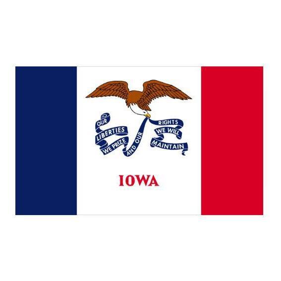 Bandiera dell'Iowa Vintage