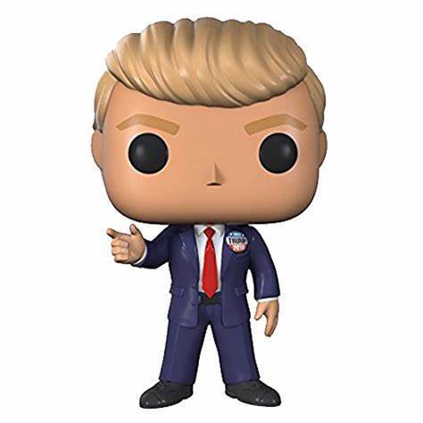 Statuetta pop vintage di Donald Trump