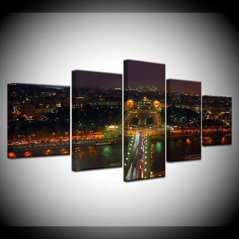 Grande dipinto vintage di New York