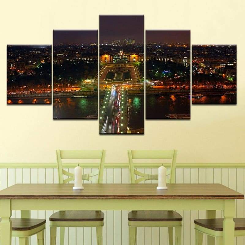 Grande dipinto vintage di New York