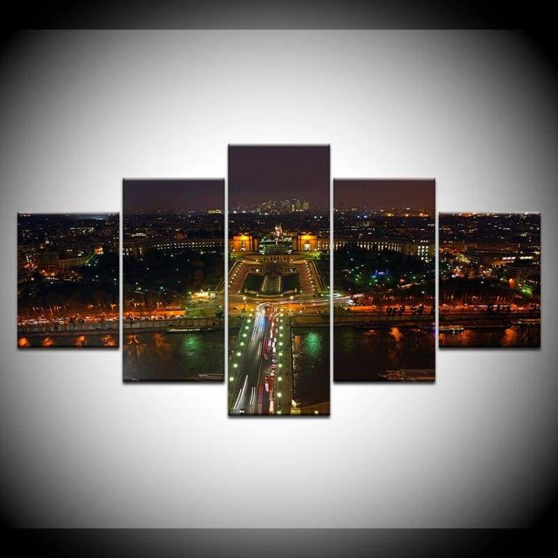 Grande dipinto vintage di New York