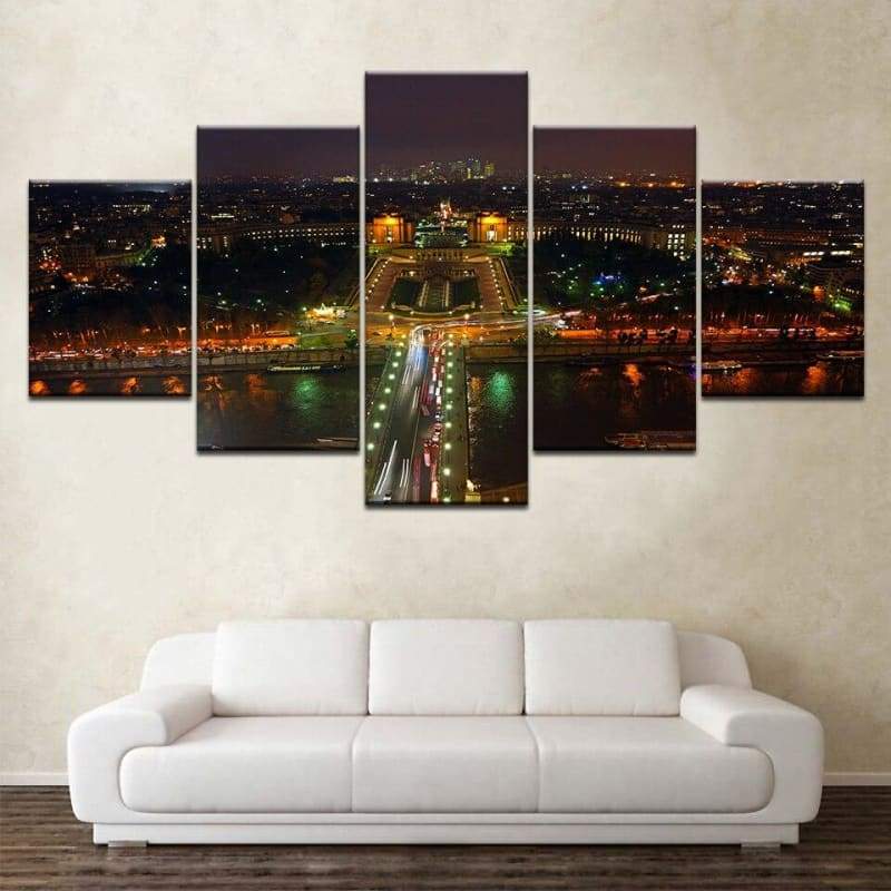 Grande dipinto vintage di New York