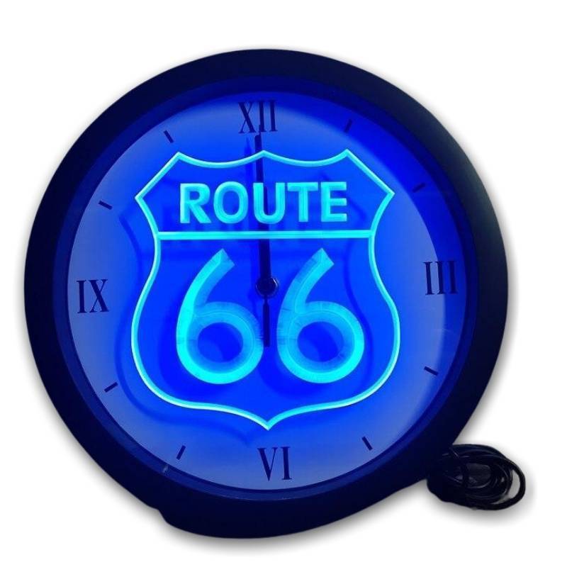 Orologio vintage Neon Route 66