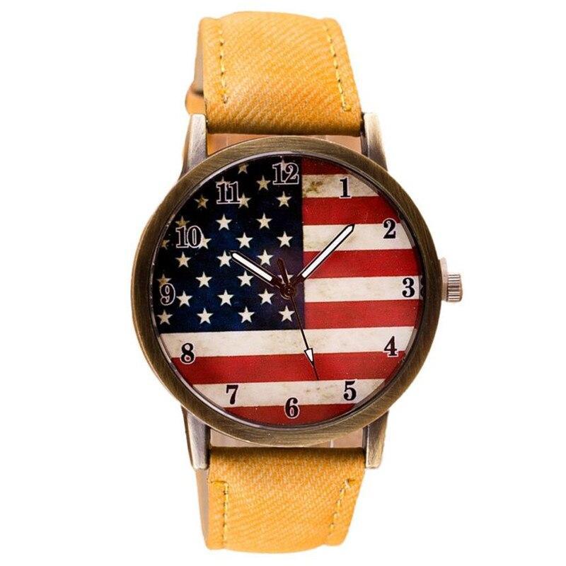 Orologio Vintage Con Bandiera Americana