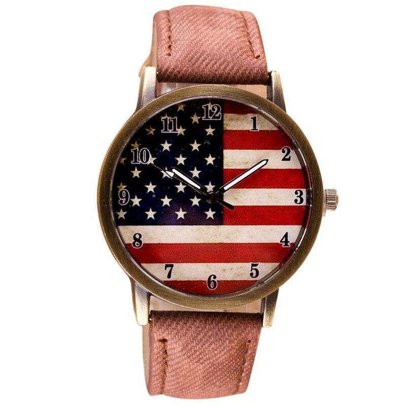 Orologio Vintage Con Bandiera Americana