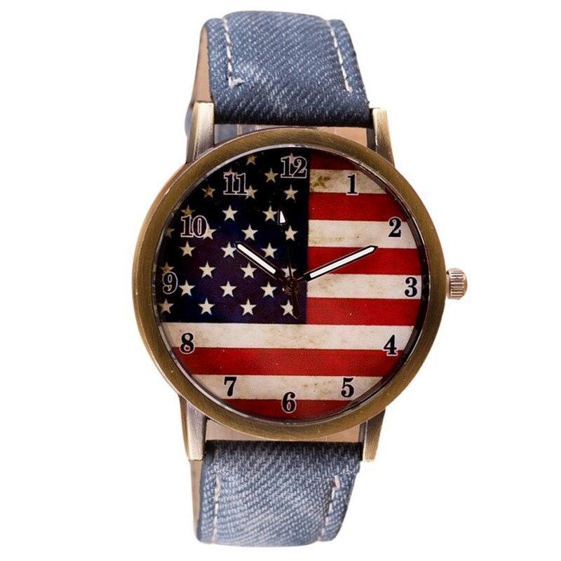 Orologio Vintage Con Bandiera Americana