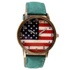 Orologio Vintage Con Bandiera Americana