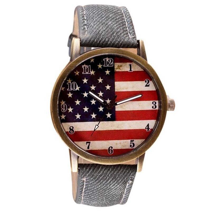 Orologio Vintage Con Bandiera Americana