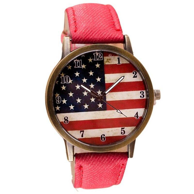 Orologio Vintage Con Bandiera Americana