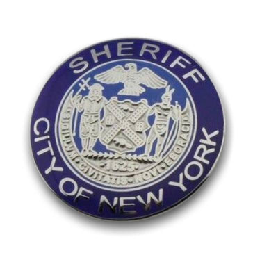 Distintivo vintage dello sceriffo di New York City