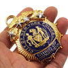 Distintivo vintage della polizia di New York