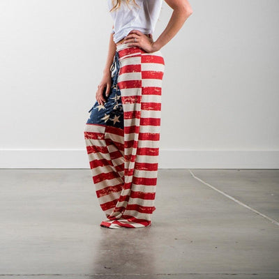 Pantaloni vintage con bandiera americana
