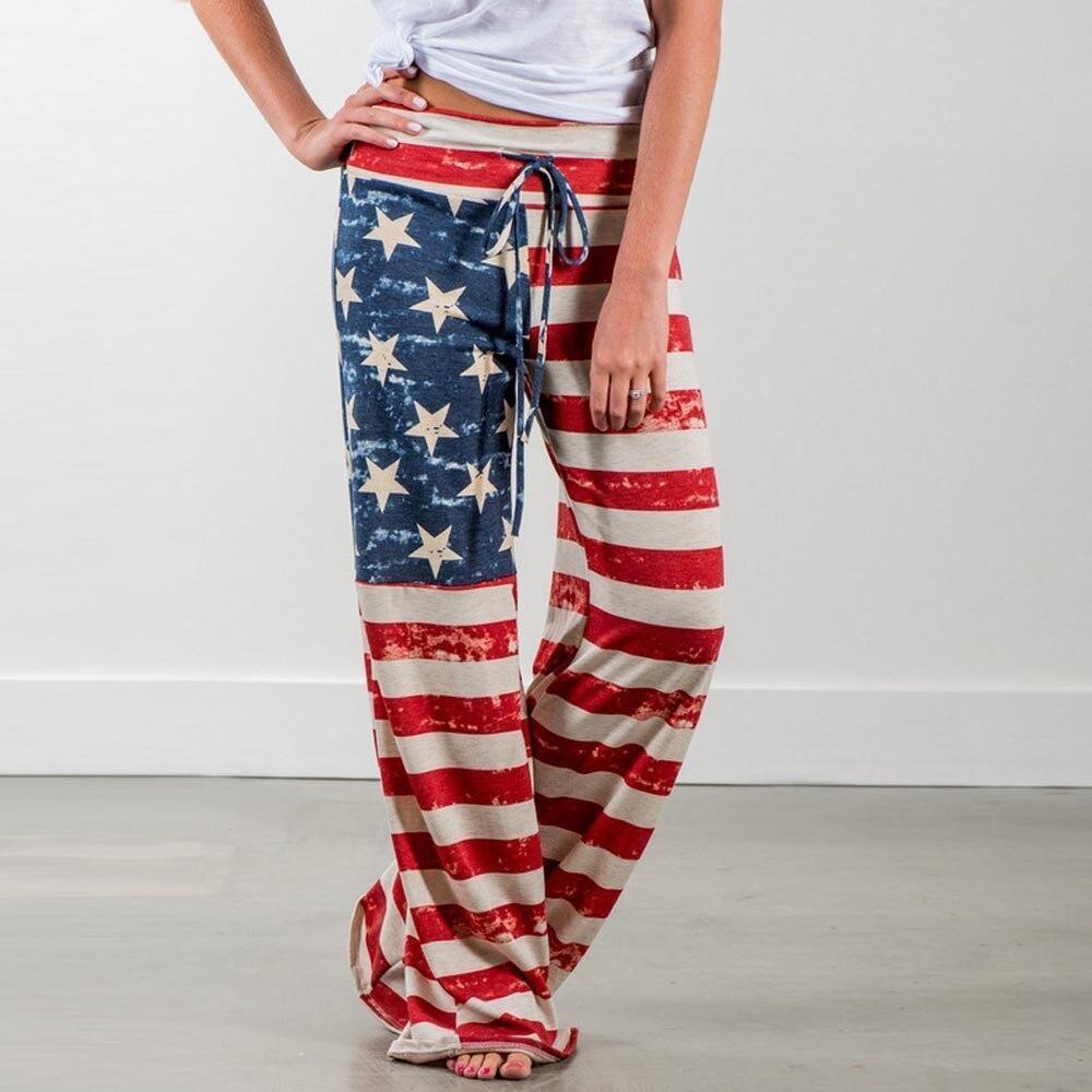 Pantaloni vintage con bandiera americana