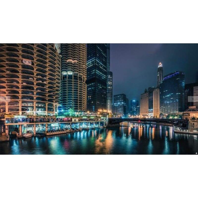 Carta da parati vintage di Chicago