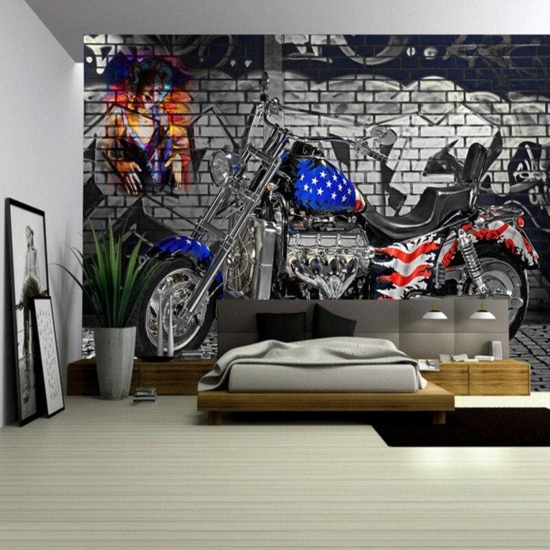 Carta da parati vintage bandiera americana