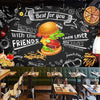 Carta da parati Vintage fast food