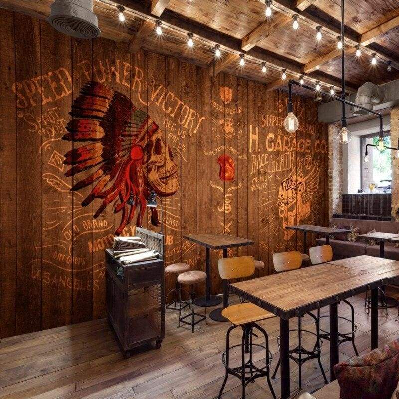 Carta da parati vintage indiana