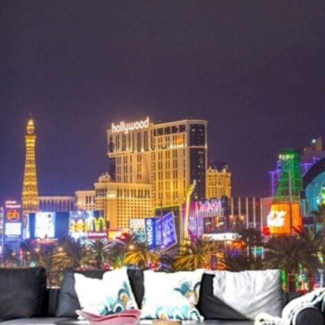 Carta da parati vintage di Las Vegas
