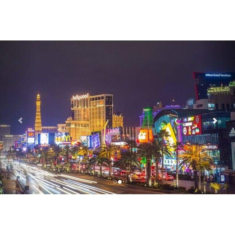 Carta da parati vintage di Las Vegas