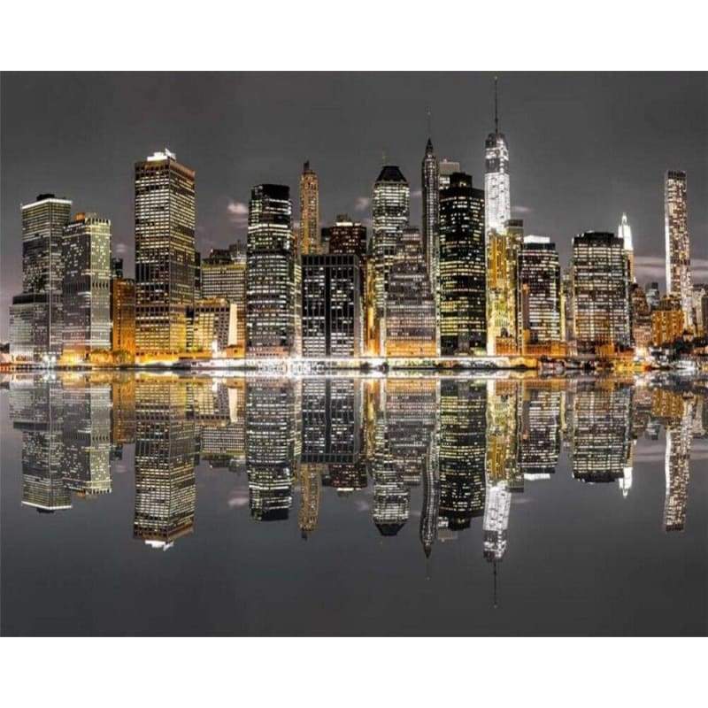 Carta da parati con paesaggio vintage di New York