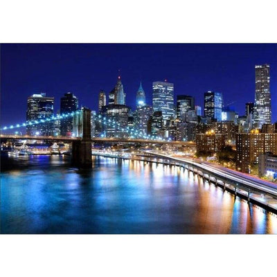 Carta da parati vintage del ponte di New York