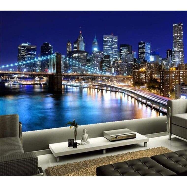 Carta da parati vintage del ponte di New York