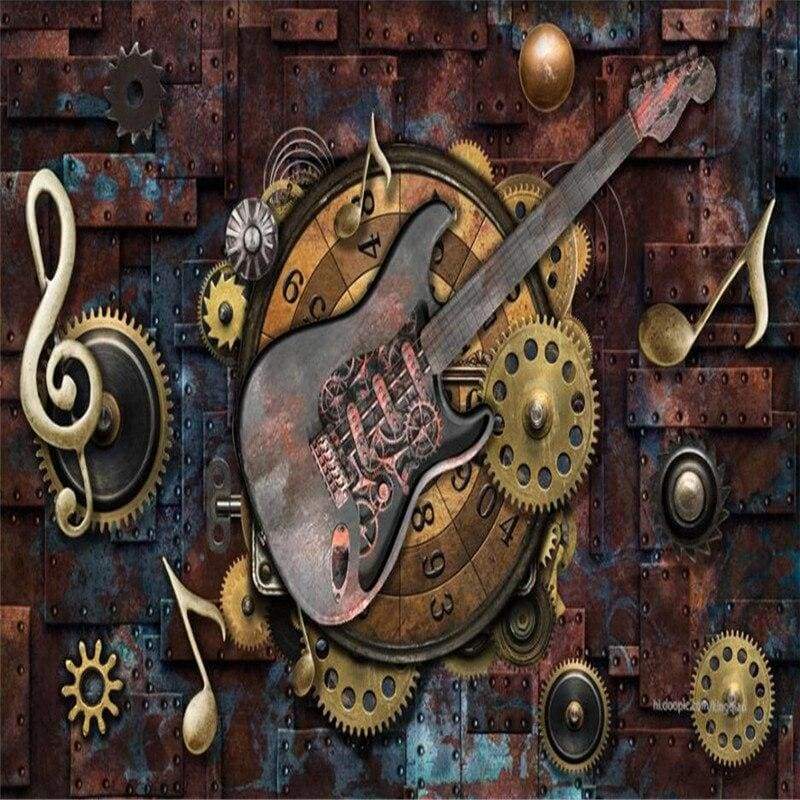 Sfondo di musica rock vintage