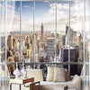 Carta da parati vintage in stile newyorkese