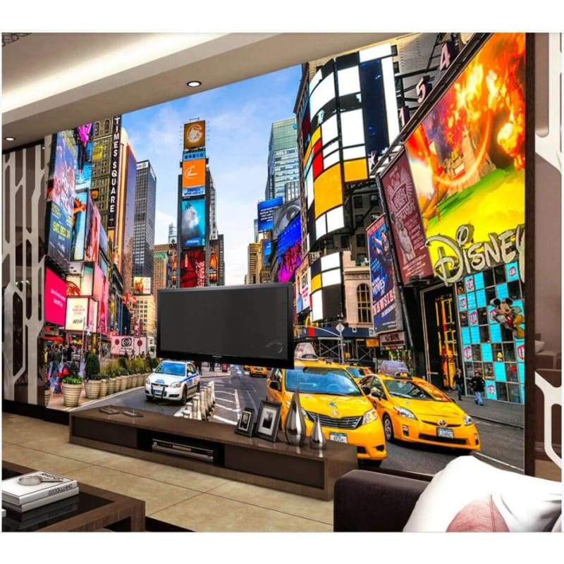 Carta da parati vintage per taxi di New York