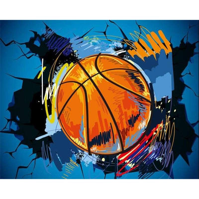 Carta da parati a tema basket vintage